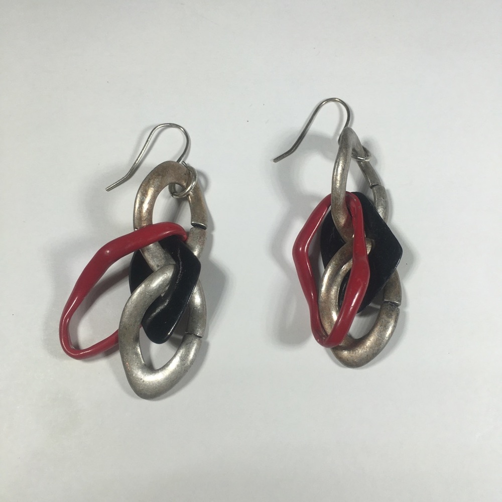 ERICA LYONS CHAIN LINK DANGLE EARRINGS